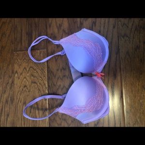 Lavender Victoria’s Secret Push Up Bra